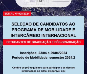SELEÇÃO DE CANDIDATOS(AS) AO PROGRAMA DE MOBILIDADE E INTERCÂMBIO INTERNACIONAL